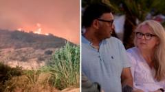 British Tourists Share Harrowing Escape from Spanish Wildfire